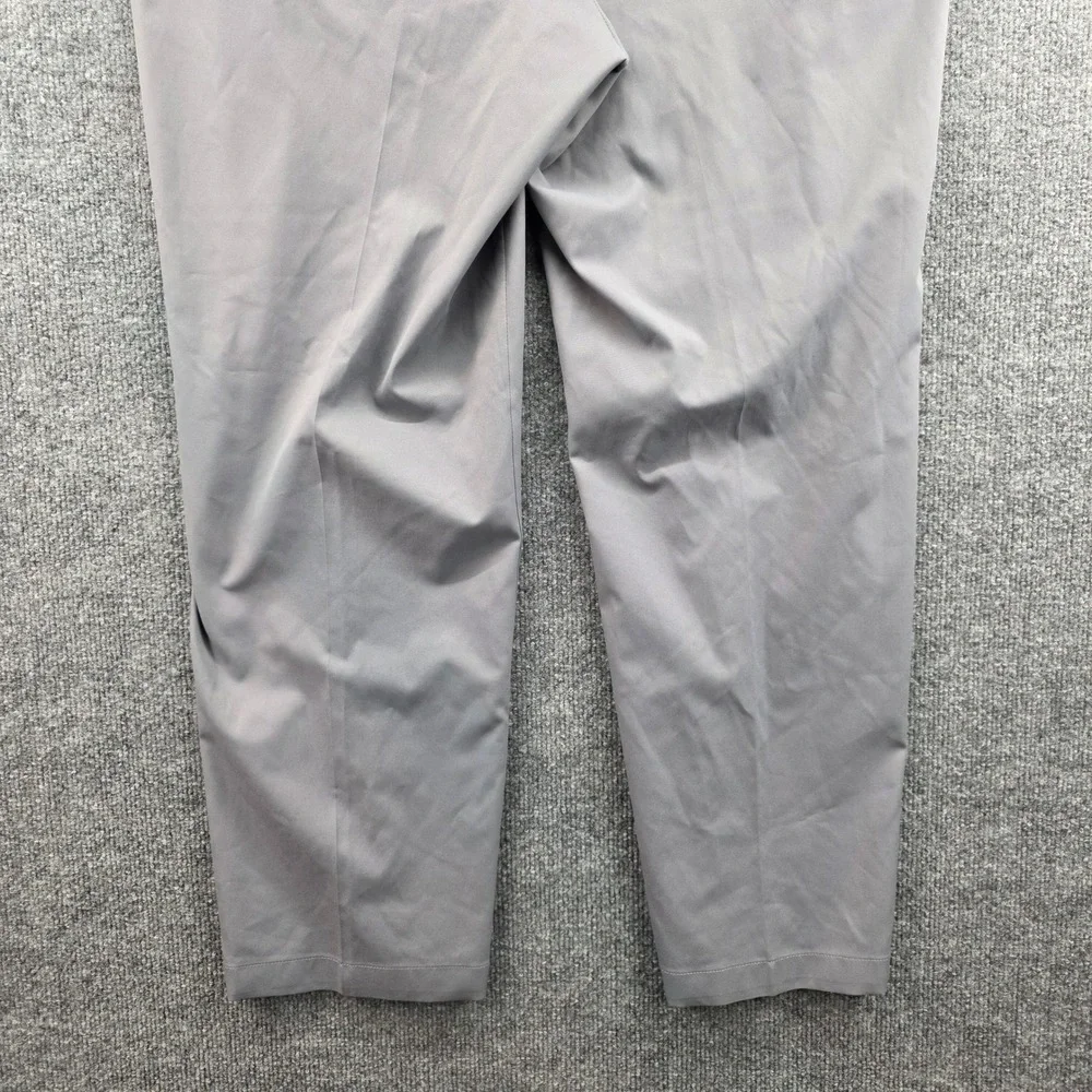 Adidas Mens Golf Pants‎ 40x30 Gray Flat Front Straight Leg Performance Stretch